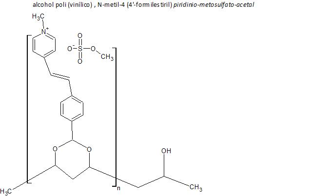 alcohol poli (vinílico) , N-metil-4 (4'-formilestiril) piridinio-metosulfato-acetal